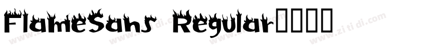 FlameSans Regular字体转换